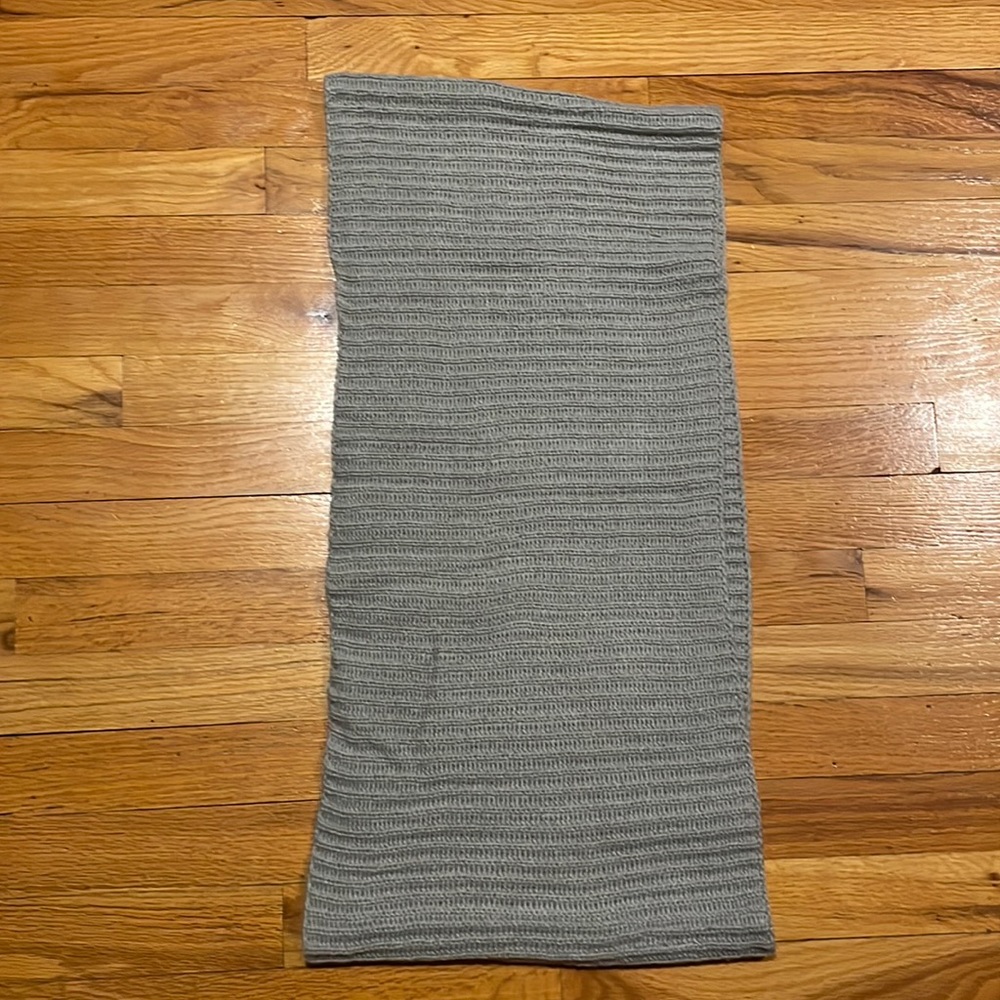 Grey wool like infinity scarf